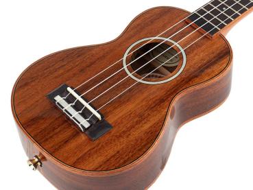 UkuleKorala All Solid Series soprano ukulelele "Hibiscus" inkl. Tasche, orange burst